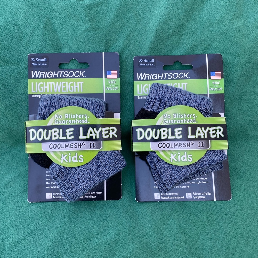 NWT 2 pairs of wrightsocks toddler socks